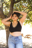 X-Large Lace Trim Padded Bralette Plus