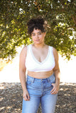 X-Large Lace Trim Padded Bralette Plus