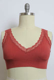 X-Large Lace Trim Padded Bralette Plus