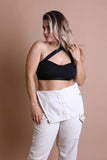 Plus Size Cross Front Bralette Plus