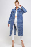 NON-STRETCH THREE QUARTER DENIM JACKET