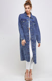 NON-STRETCH THREE QUARTER DENIM JACKET