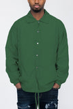 Men's Casual Windbreaker Coaches Jacket