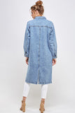 NON-STRETCH THREE QUARTER DENIM JACKET