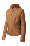 Women's PU Bomber Jacket