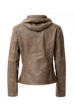 Women's PU Bomber Jacket