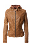 Women's PU Bomber Jacket