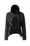 Women's PU Bomber Jacket