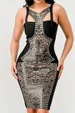 Athina Dark Aztec Dress