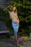 Women Super Long Comfort Button-Up Maxi Denim Skirt With Pockets