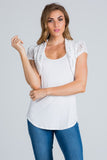 Crochet sequin lace cropped bolero shrug