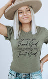 Thank God Trust God Inspirational Graphic Tee
