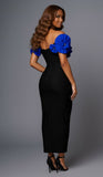 Sculpted Floral Applique Gown