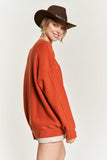 PLUS SIZE V-NECK OVERSIZED SWEATER