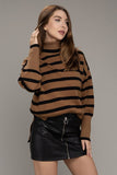 Stripe Turtleneck Knit