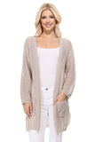 SS See Through Stitch Sweater Long Cardigan