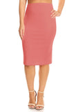 Plus Size Knee length pencil Skirt