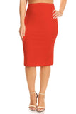 Plus Size Knee length pencil Skirt