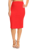 Plus Size Knee length pencil Skirt