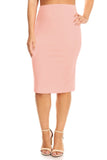 Plus Size Knee length pencil Skirt