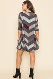 Chevron A-Line Dress