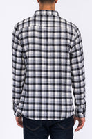 Regular Fit Checker Plaid Flannel Long Sleeve