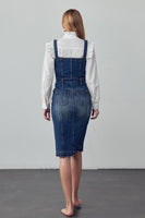 SUSPENDERS DENIM SKIRT