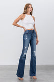 Mid Rise Flare Jeans