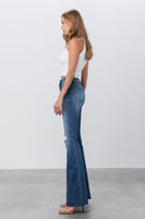 Mid Rise Flare Jeans