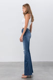 Mid Rise Flare Jeans