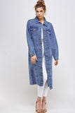 NON-STRETCH THIRD QUARTER DENIM JACKET