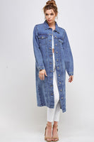 NON-STRETCH THREE QUARTER DENIM JACKET