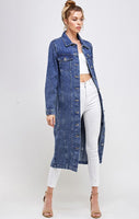 NON-STRETCH THREE QUARTER DENIM JACKET