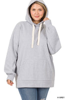 Plus Oversized Hoodie Longline Sweatshirt