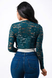 Long sleeve evening lace bolero