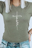 Faith Vertical Text Graphic Tee