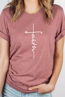 Faith Vertical Text Graphic Tee