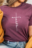 Faith Vertical Text Graphic Tee