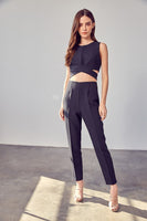 High Waisted Slim Pants