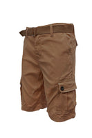 Men's Belted Cargo Shorts with Belt