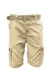 Men's Belted Cargo Shorts with Belt