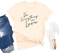 Do Everything in Love Crew Neck Softstyle  Graphic Tee