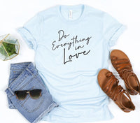 Do Everything in Love Crew Neck Softstyle Tee