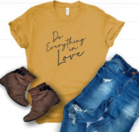 Do Everything in Love Crew Neck Softstyle  Graphic Tee