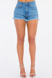 Nathalia High Rise Short in Light Denim