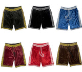 Status Print Velour Shorts Suede Shorts