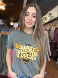 Plus Size Honey Your Vibe Is Golden Graphic Tee