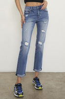 Mid Rise Slim Boyfriend Jeans