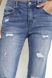 Mid Rise Slim Boyfriend Jeans