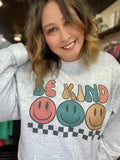 Plus Size Be Kind Smiley Sweatshirt